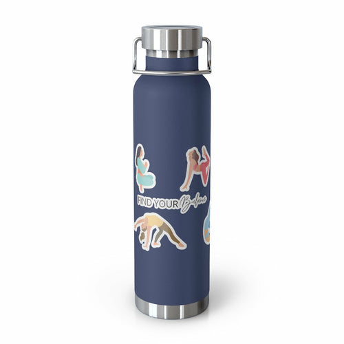 Yoga Poses Find Your Balance Insulated Bottle 22oz