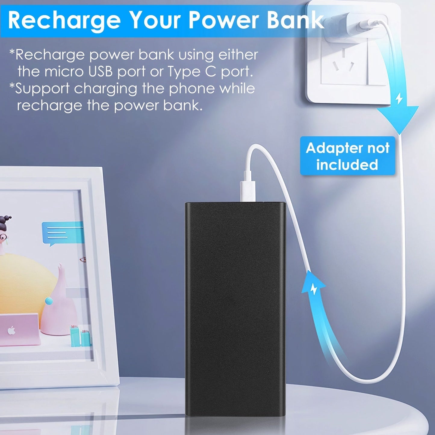 Large-Capacity Portable Power Bank