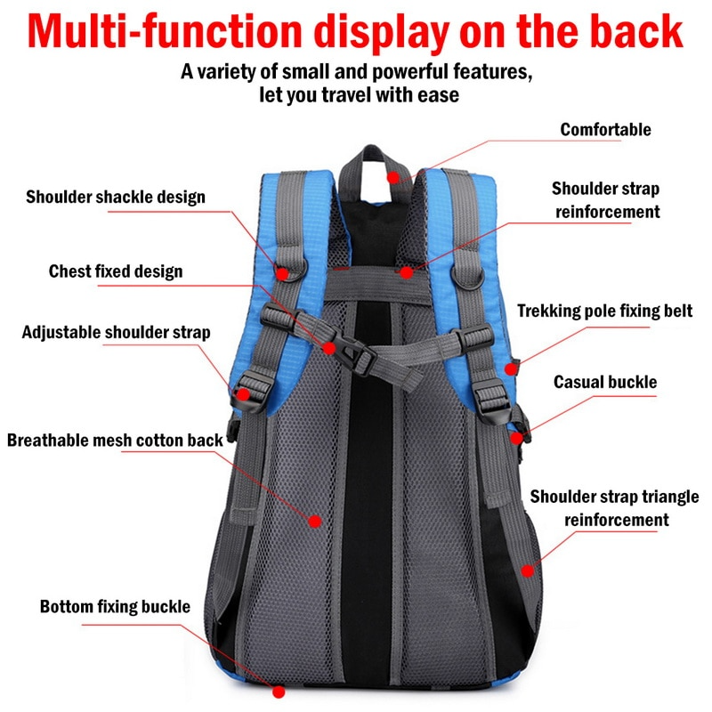 Men & Women Travel Backpack Rucksack Camping Laptop Hiking School