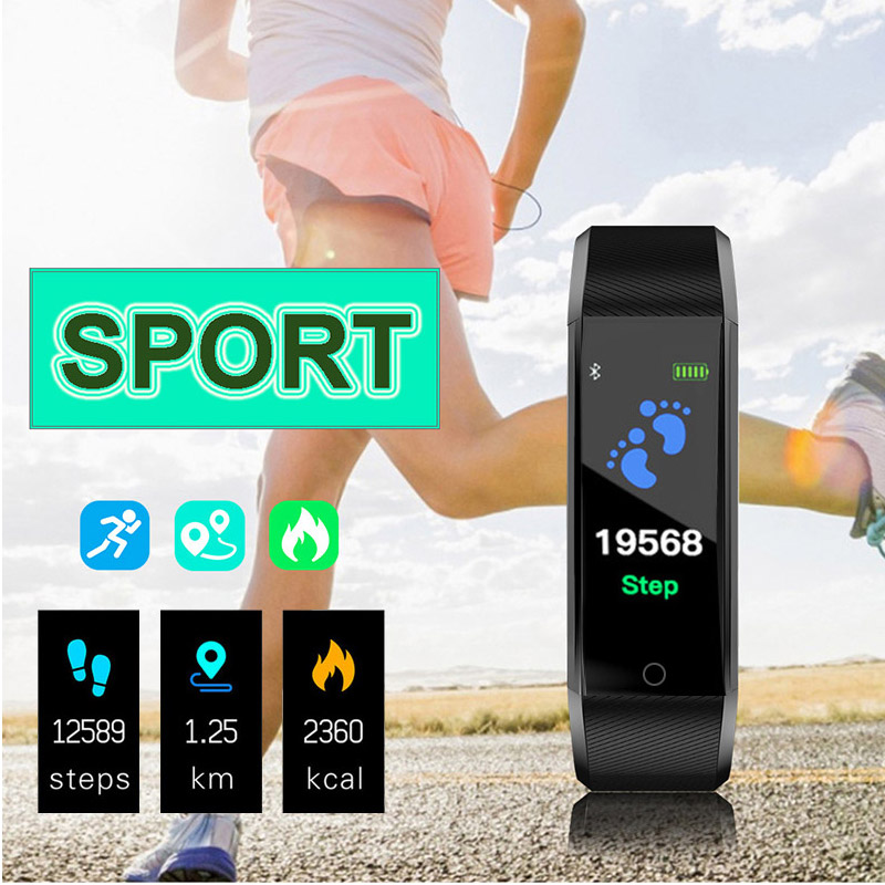 Fitness Smart Watch – Heart Rate, Blood Oxygen & BP Monitor