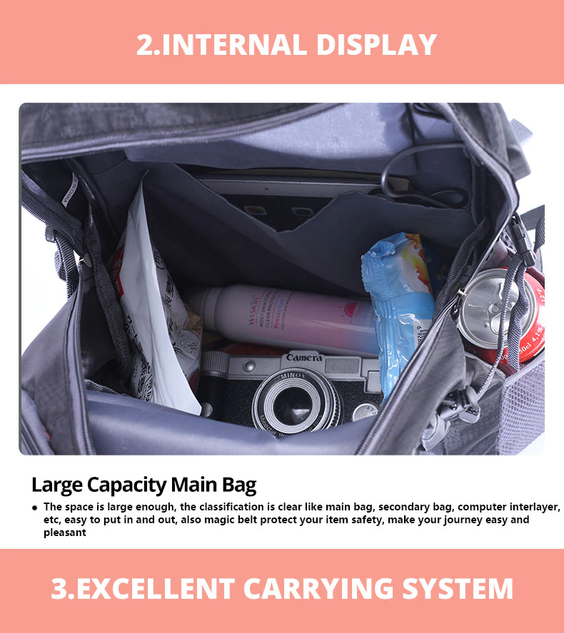 Men & Women Travel Backpack Rucksack Camping Laptop Hiking School