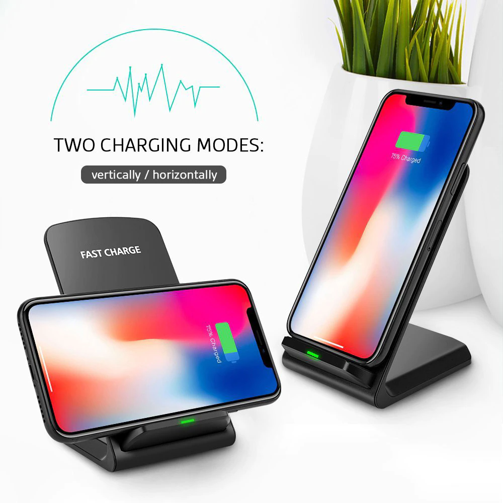 Qi Wireless Fast Charger Charging Pad Stand Dock