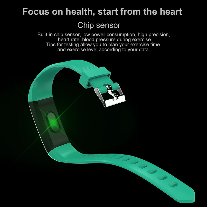 Fitness Smart Watch – Heart Rate, Blood Oxygen & BP Monitor