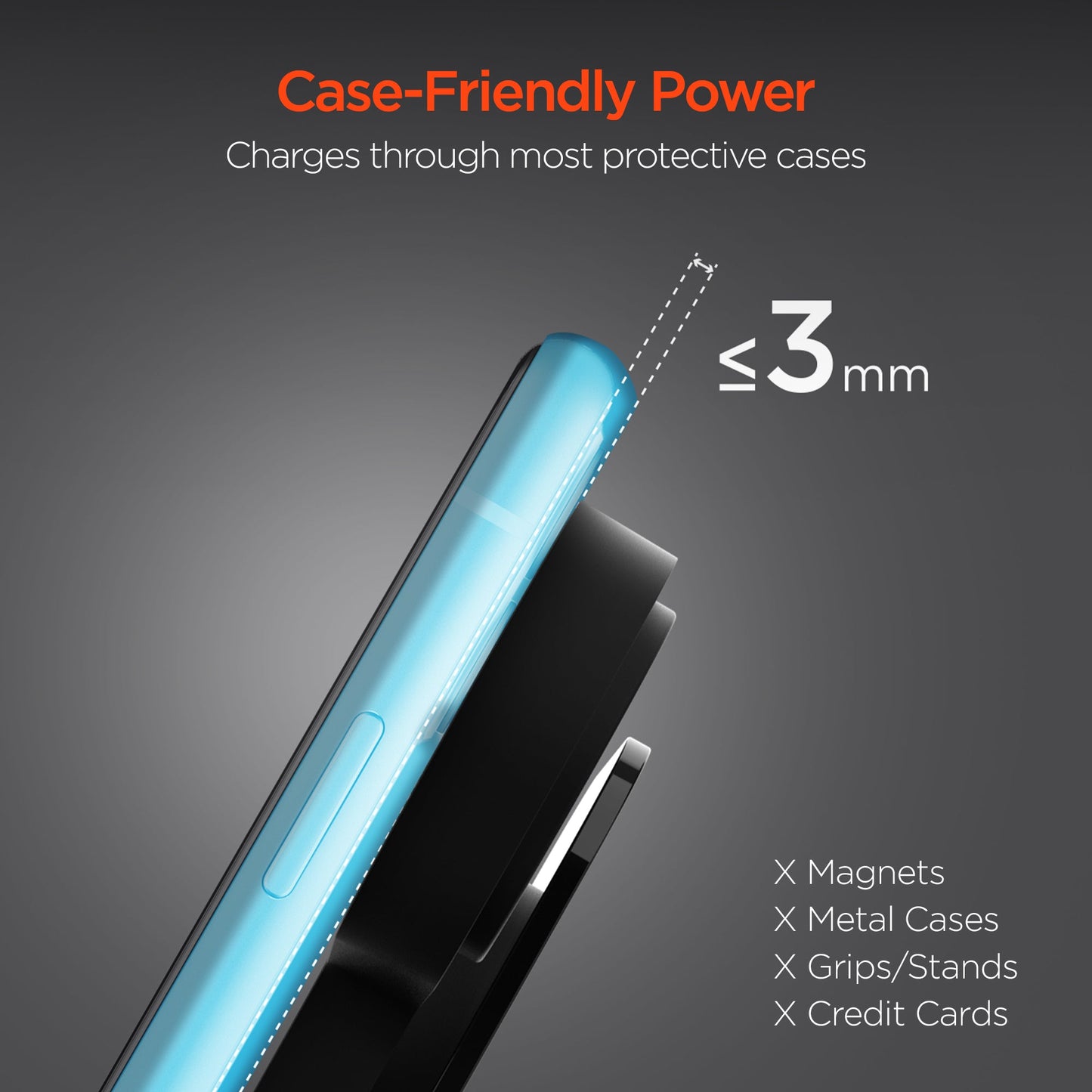 Hypergear 3-in-1 Wireless Charging Dock Black (15328)