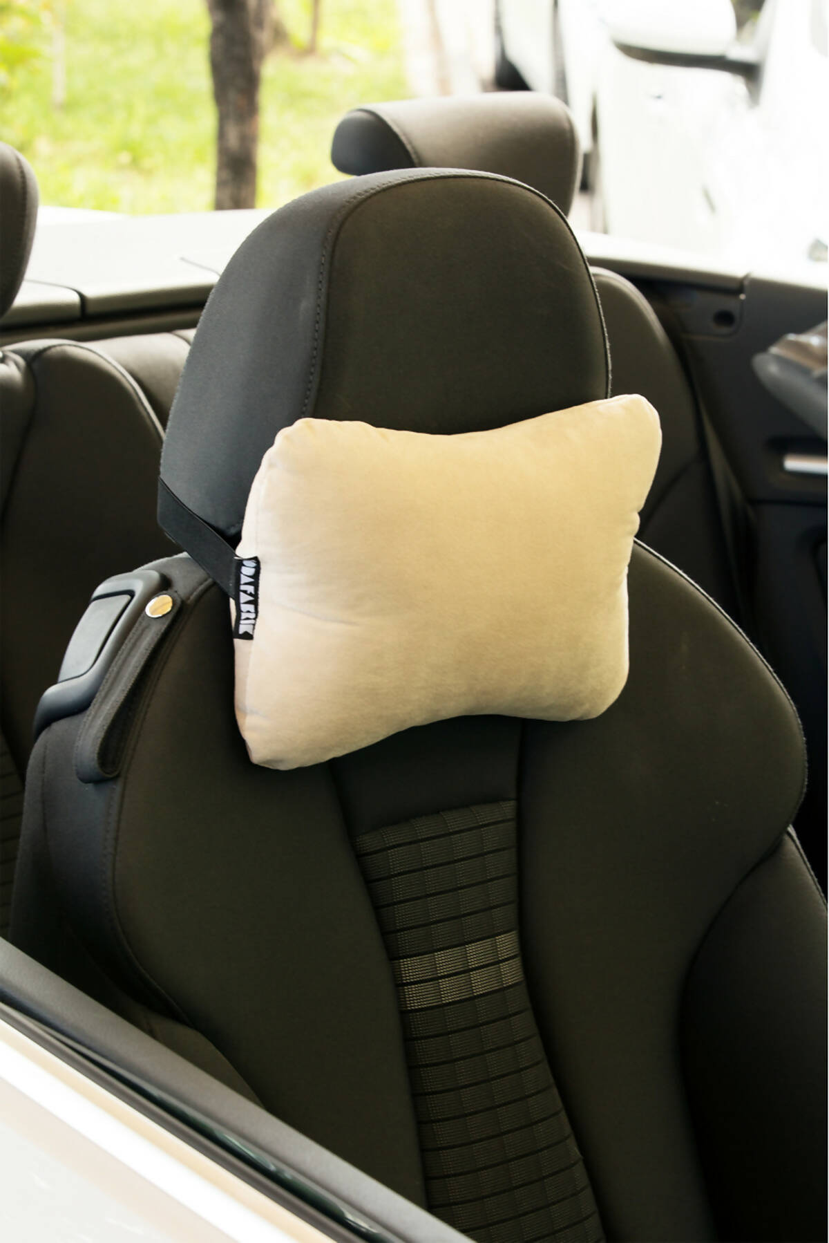 Travel Neck Pillow for Car or SUV with Elastic Strap