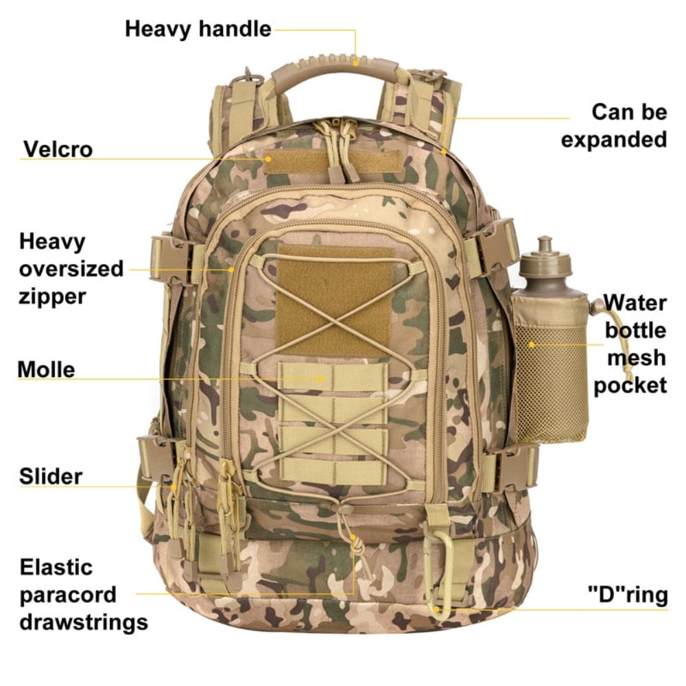 Large Capacity Waterproof Camping Backpack