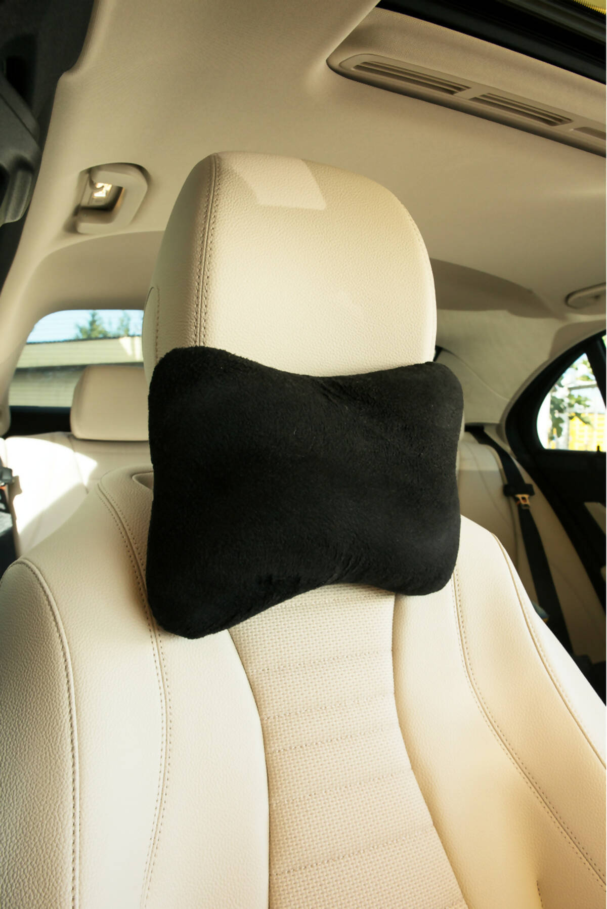 Travel Neck Pillow for Car or SUV with Elastic Strap
