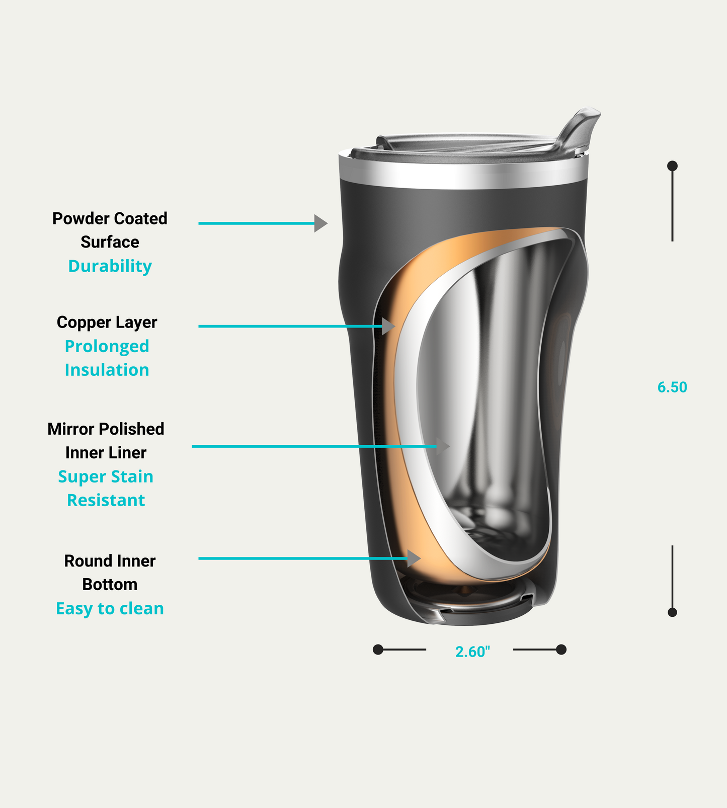 Insulated Tumbler Beer Mug-Bottle Opener THOR-(Pale Pink)