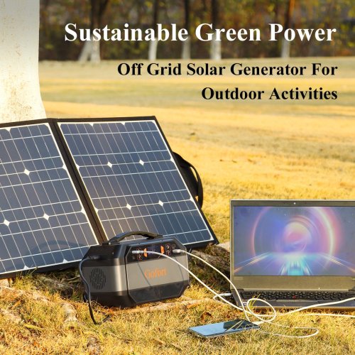 Gofort 330W Portable Power Station Solar Generator Backup Power 299Wh