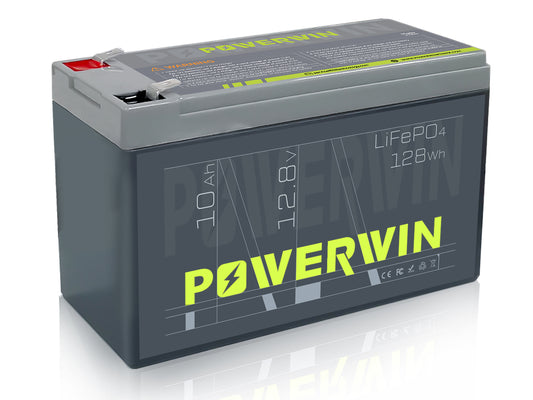 POWERWIN 12.8V 10Ah 128Wh LiFePO4 Battery