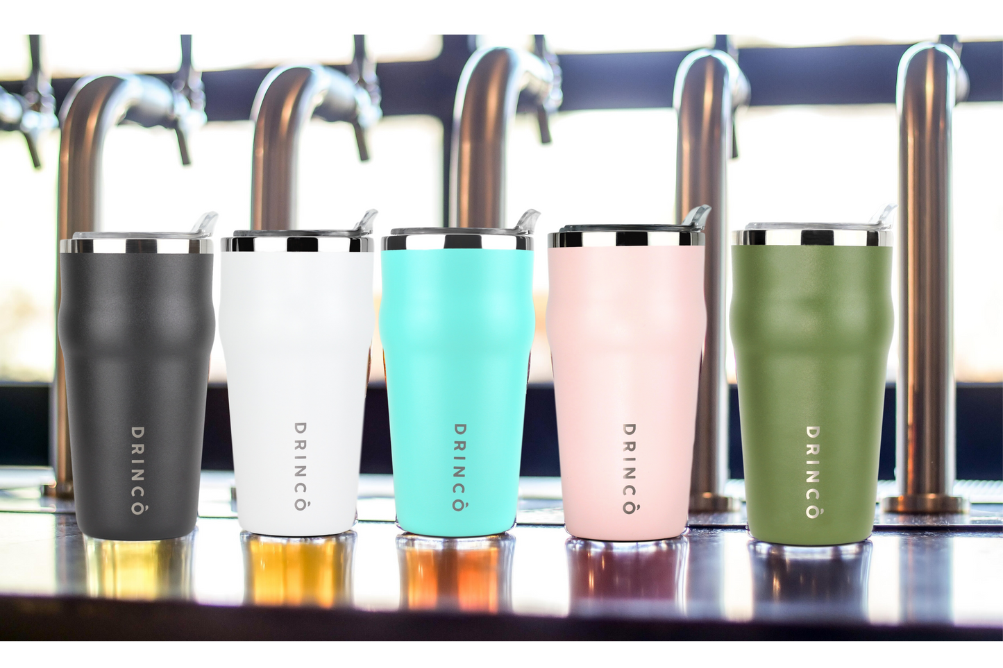 Insulated Tumbler Beer Mug-Bottle Opener THOR-(Pale Pink)