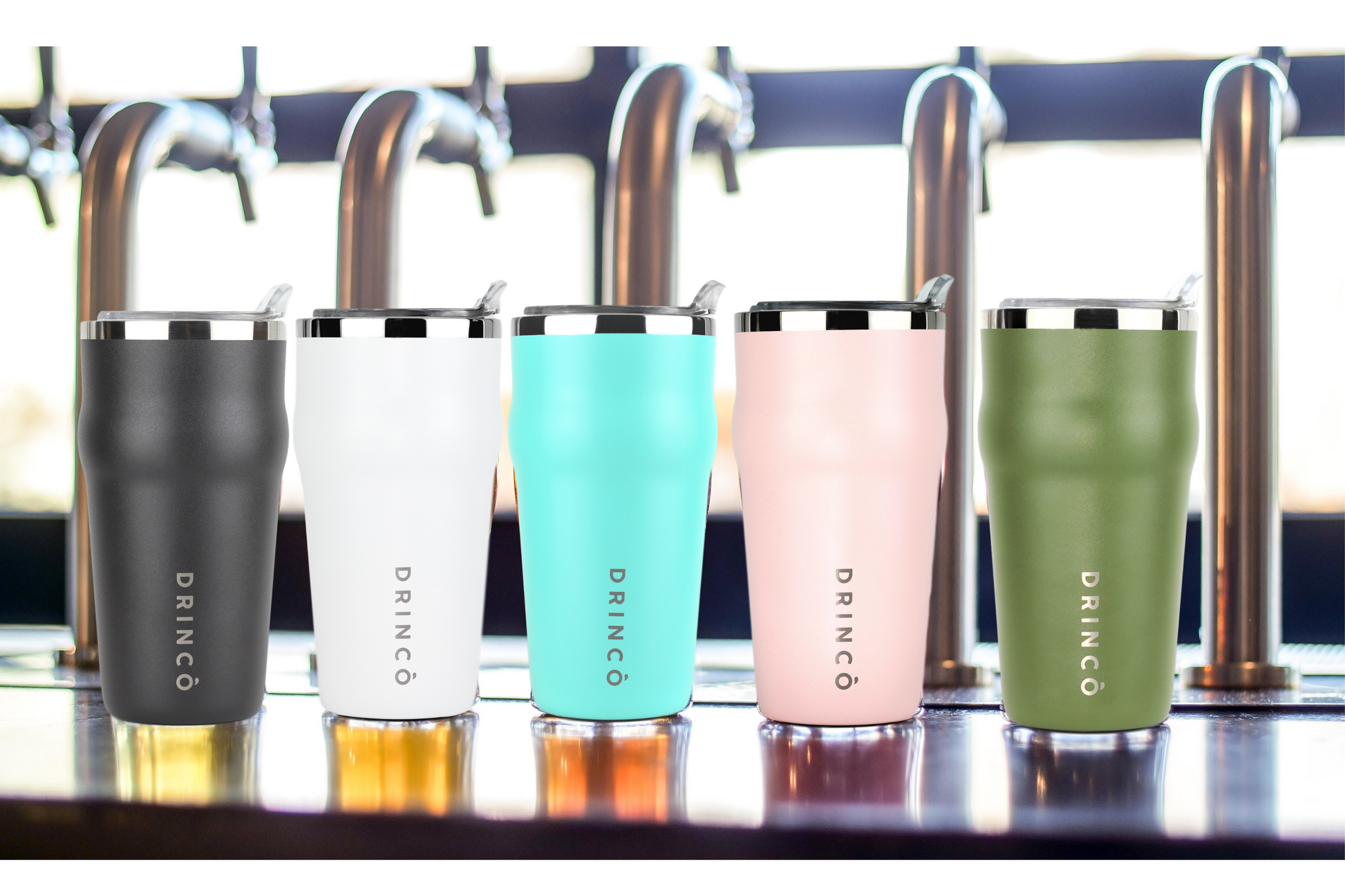 Insulated Tumbler Beer Mug-Bottle Opener THOR-(Pale Pink)