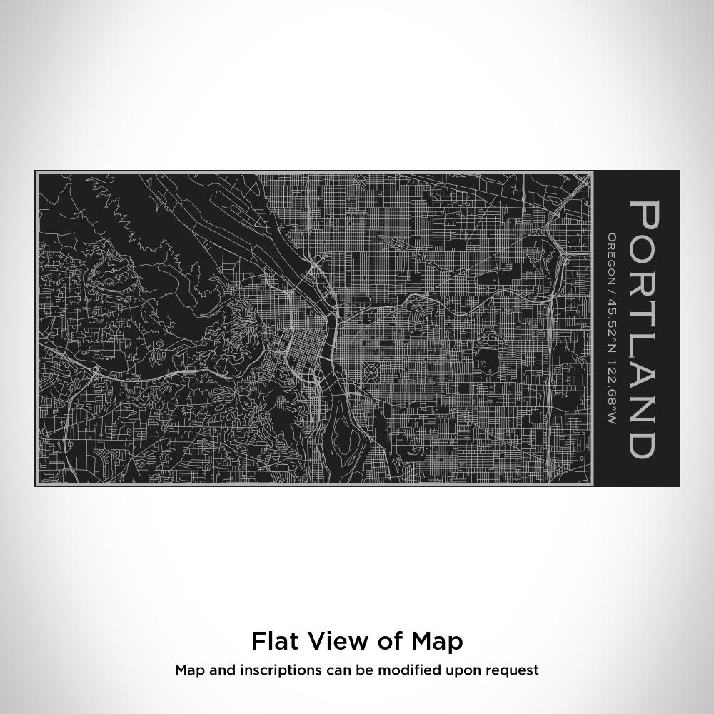 Oregon Map Insulated Bottle in Matte Black