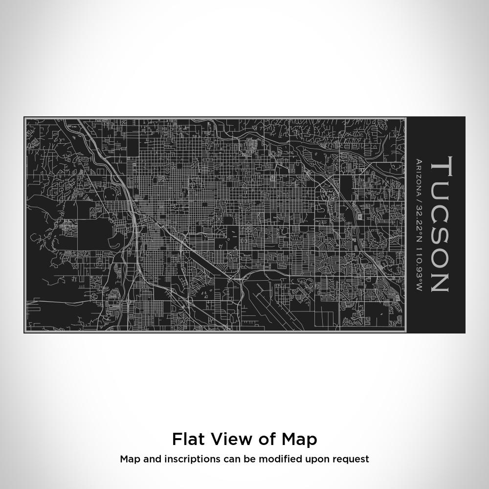 Tucson - Arizona Map Insulated Bottle in Matte Black